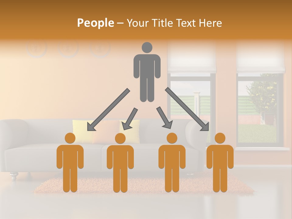 Nobody Orange Interior PowerPoint Template