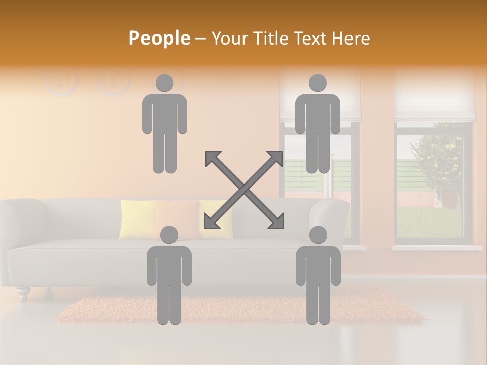 Nobody Orange Interior PowerPoint Template