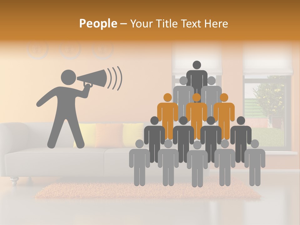 Nobody Orange Interior PowerPoint Template