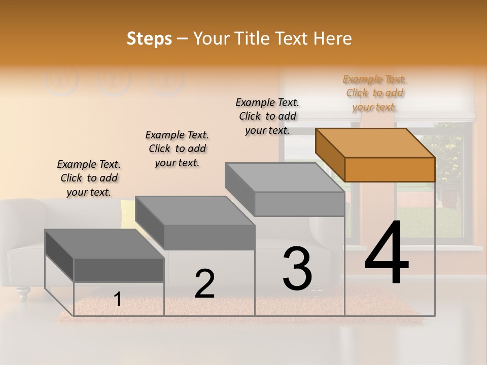 Nobody Orange Interior PowerPoint Template