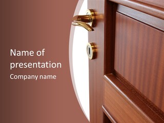 Interior Lock Architecture PowerPoint Template