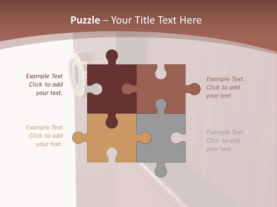 Interior Lock Architecture PowerPoint Template