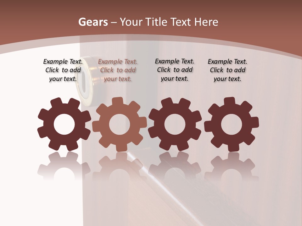 Interior Lock Architecture PowerPoint Template