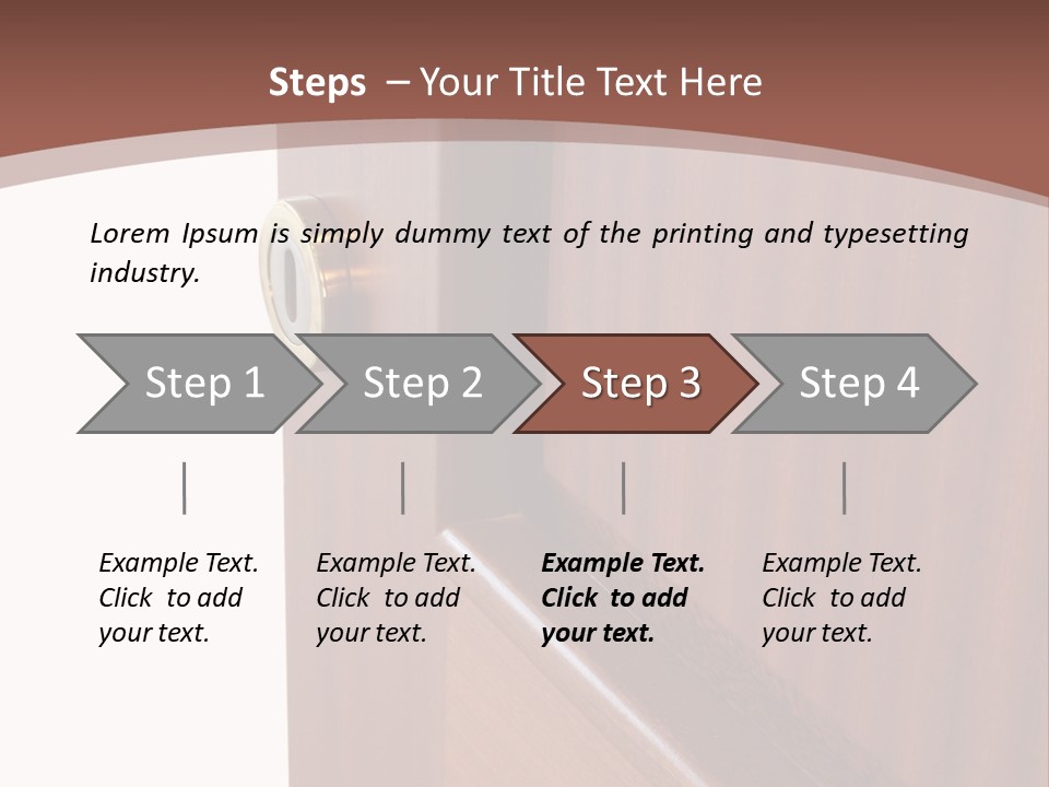Interior Lock Architecture PowerPoint Template