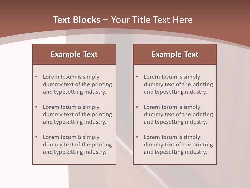 Interior Lock Architecture PowerPoint Template