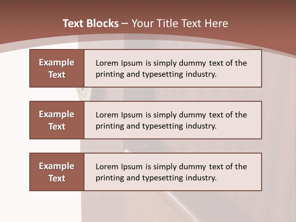Interior Lock Architecture PowerPoint Template