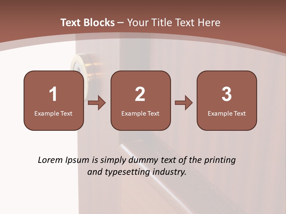 Interior Lock Architecture PowerPoint Template