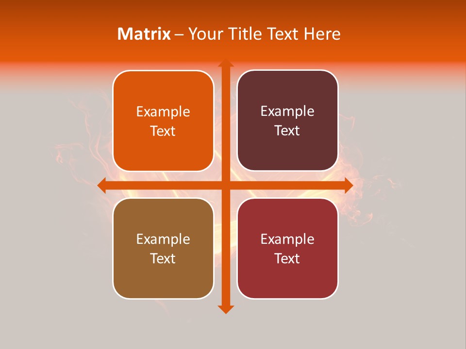 Knowledge Flame Icon PowerPoint Template