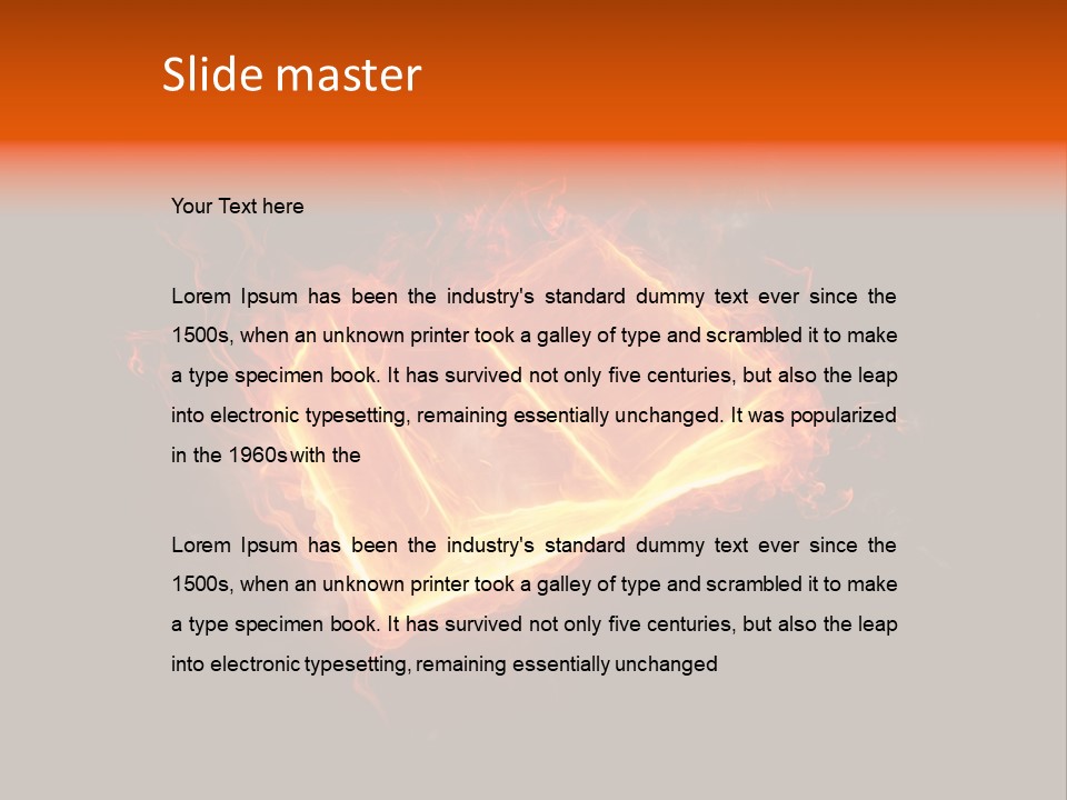 Knowledge Flame Icon PowerPoint Template