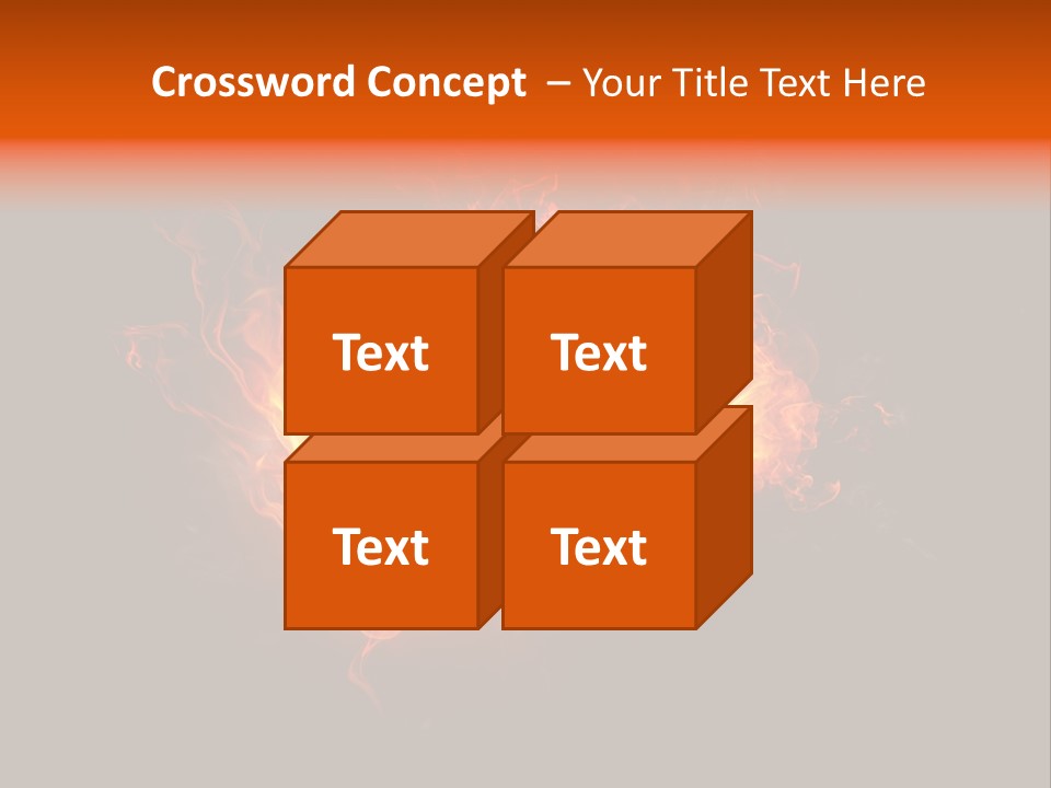 Knowledge Flame Icon PowerPoint Template