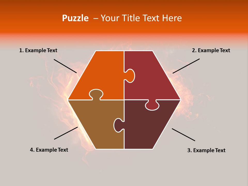 Knowledge Flame Icon PowerPoint Template