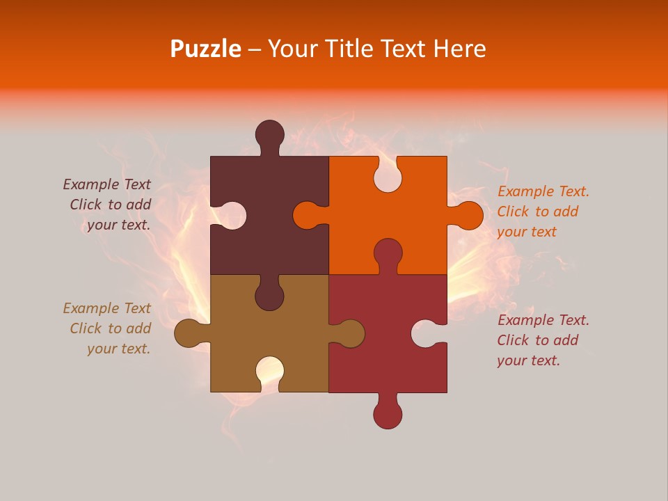 Knowledge Flame Icon PowerPoint Template