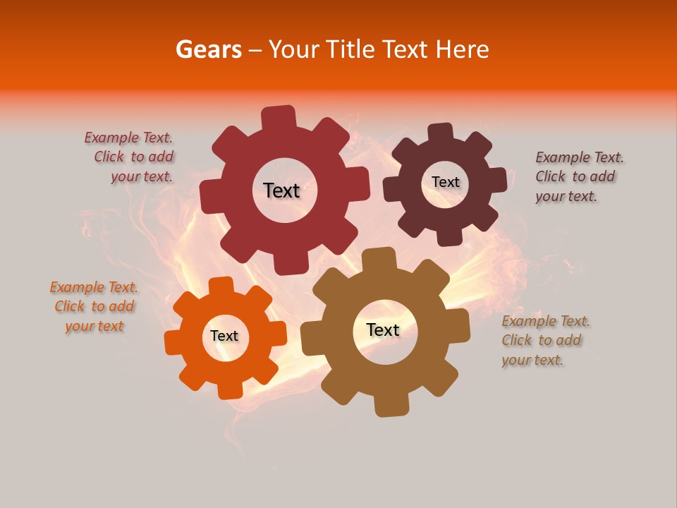 Knowledge Flame Icon PowerPoint Template