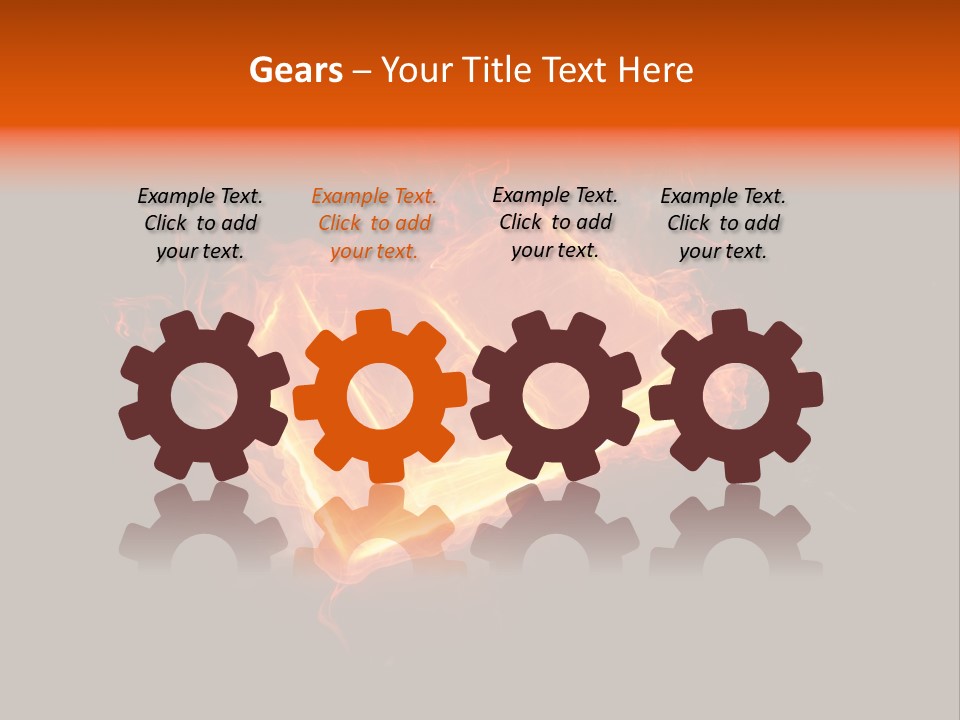 Knowledge Flame Icon PowerPoint Template