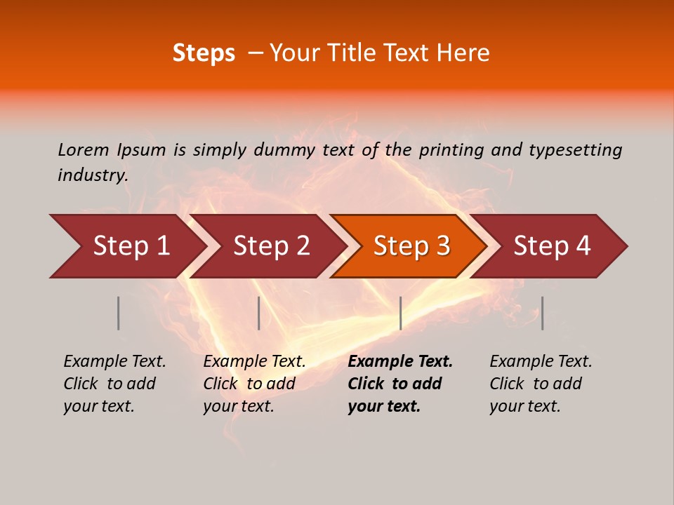 Knowledge Flame Icon PowerPoint Template