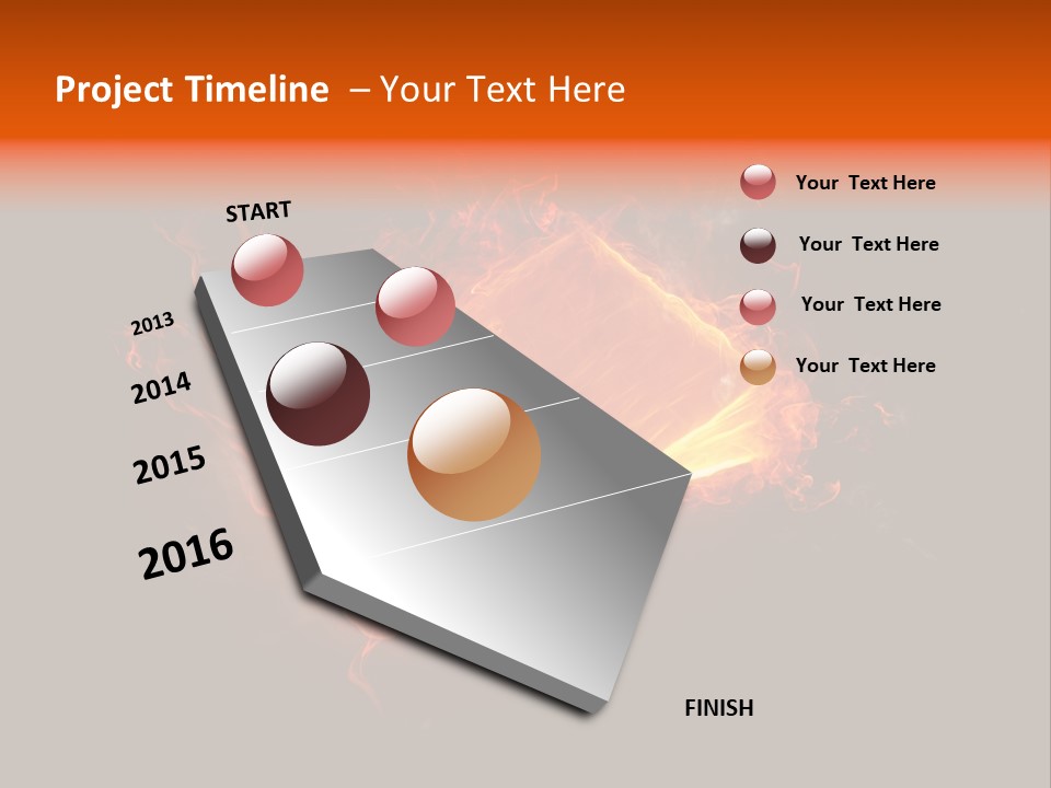 Knowledge Flame Icon PowerPoint Template