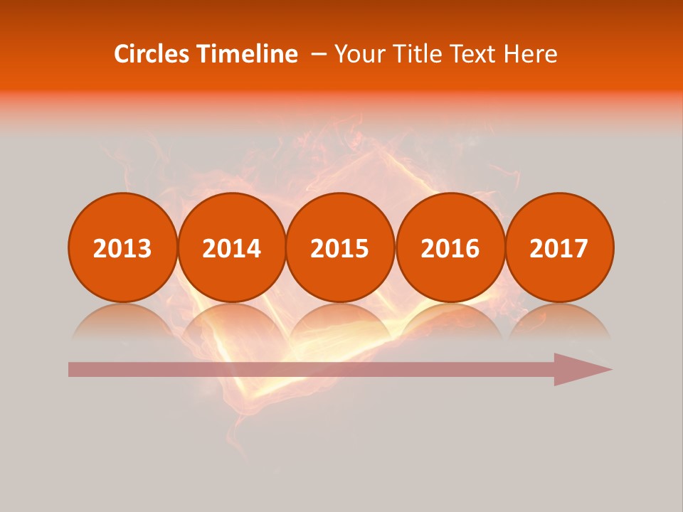 Knowledge Flame Icon PowerPoint Template