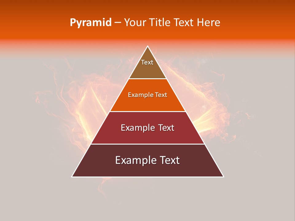 Knowledge Flame Icon PowerPoint Template
