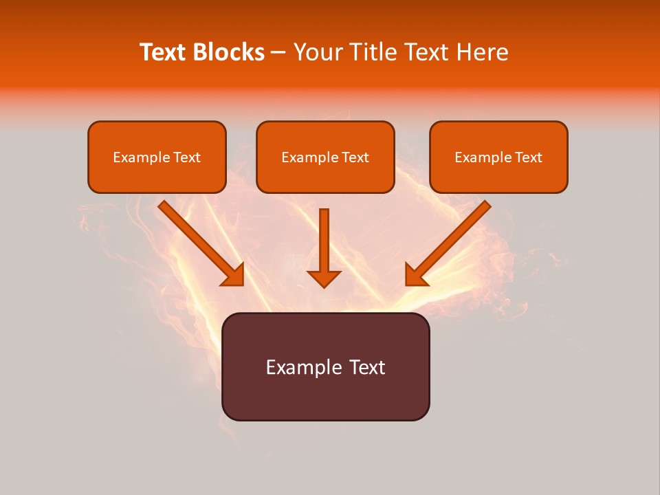 Knowledge Flame Icon PowerPoint Template