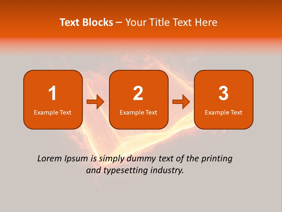 Knowledge Flame Icon PowerPoint Template