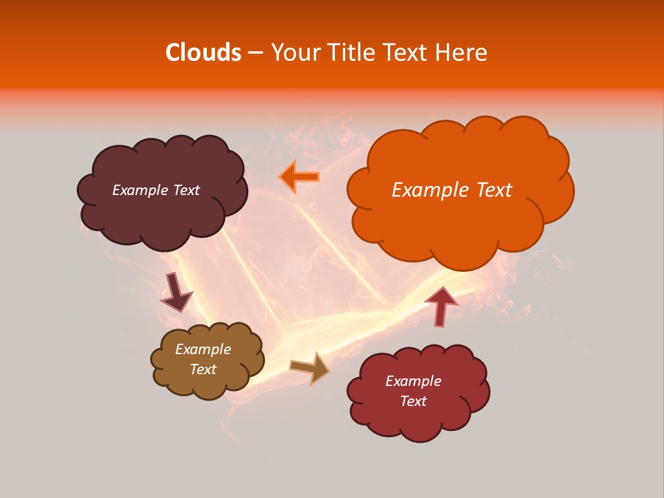 Knowledge Flame Icon PowerPoint Template