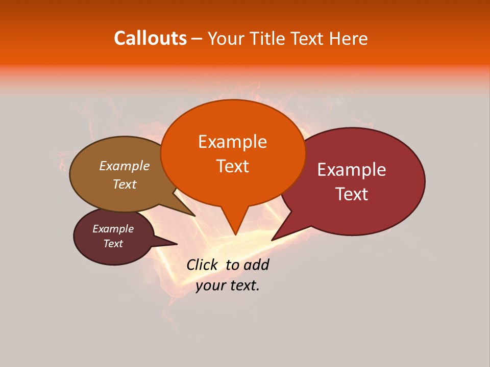 Knowledge Flame Icon PowerPoint Template