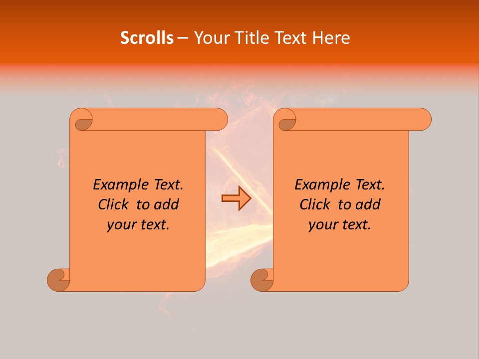 Knowledge Flame Icon PowerPoint Template