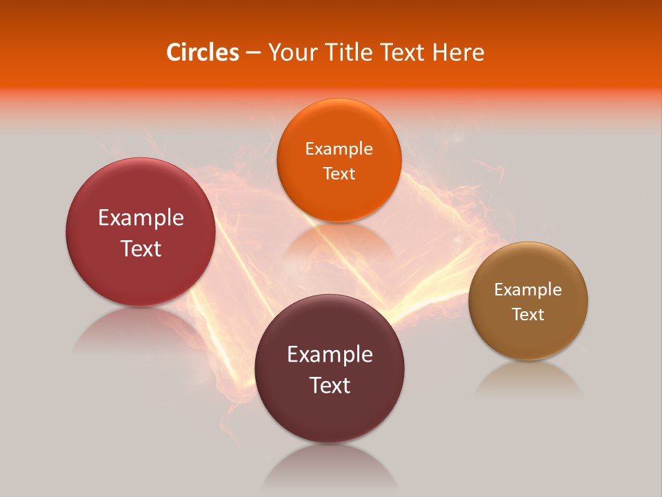 Knowledge Flame Icon PowerPoint Template
