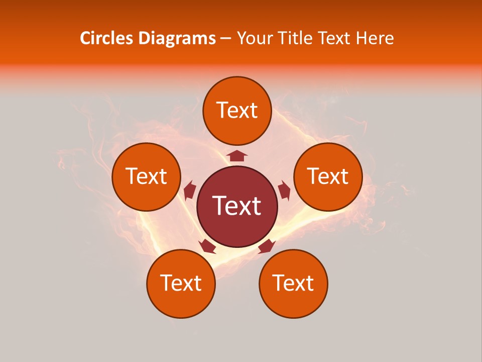 Knowledge Flame Icon PowerPoint Template