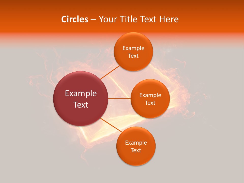 Knowledge Flame Icon PowerPoint Template