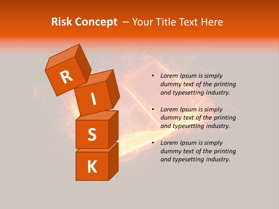 Knowledge Flame Icon PowerPoint Template