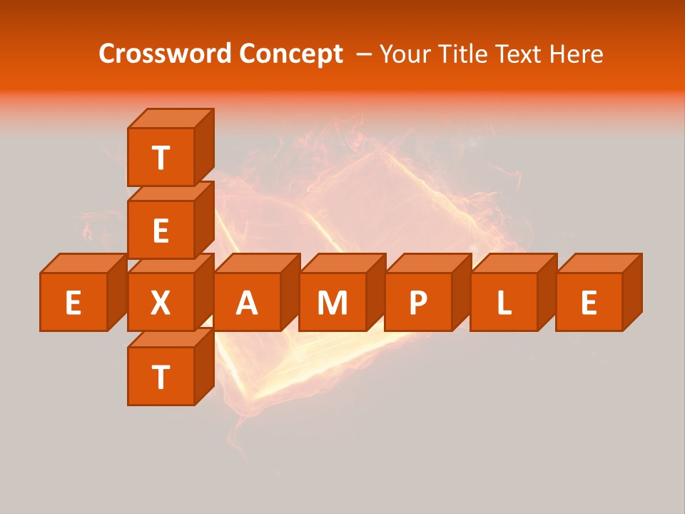 Knowledge Flame Icon PowerPoint Template