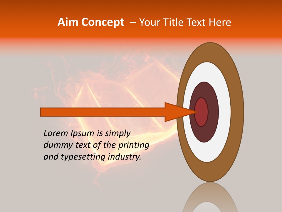 Knowledge Flame Icon PowerPoint Template