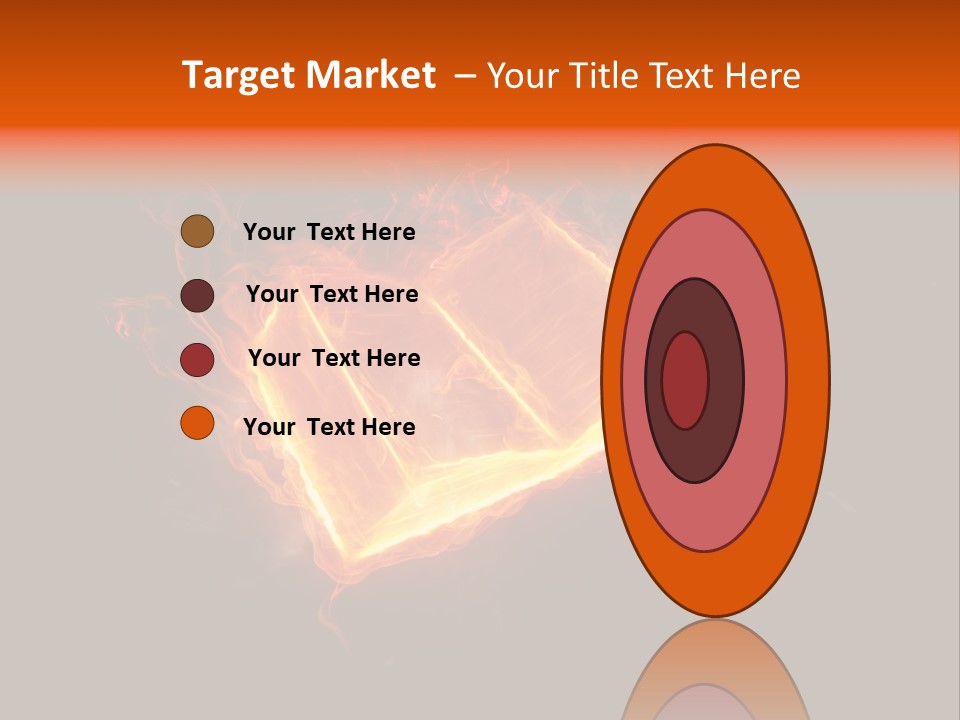 Knowledge Flame Icon PowerPoint Template