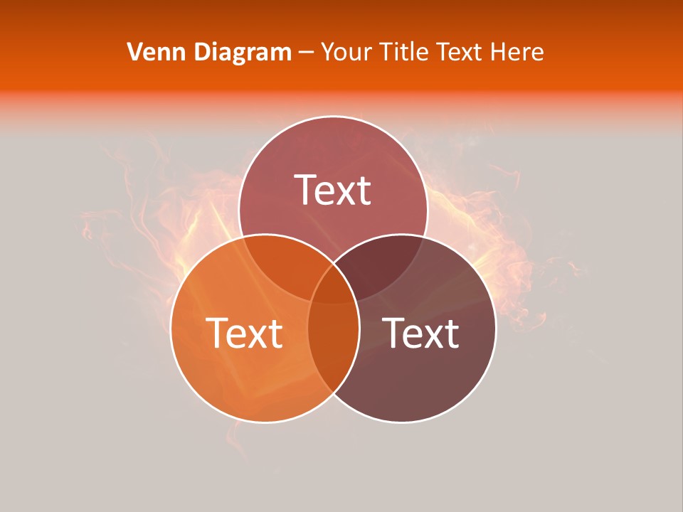 Knowledge Flame Icon PowerPoint Template