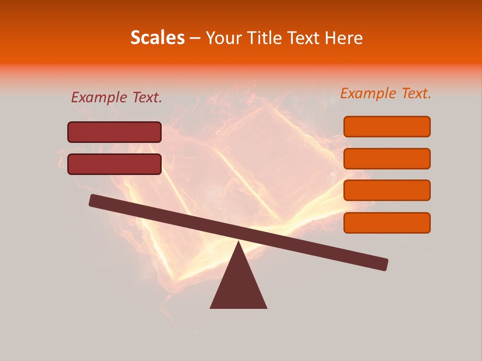 Knowledge Flame Icon PowerPoint Template