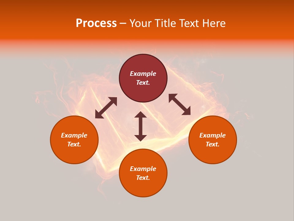 Knowledge Flame Icon PowerPoint Template