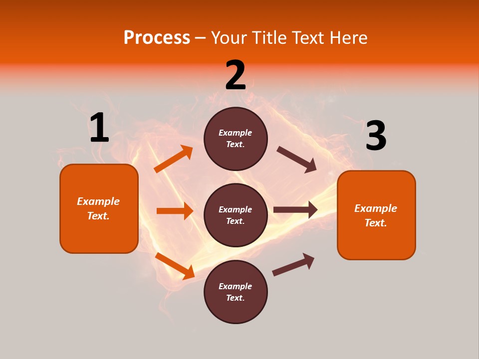 Knowledge Flame Icon PowerPoint Template