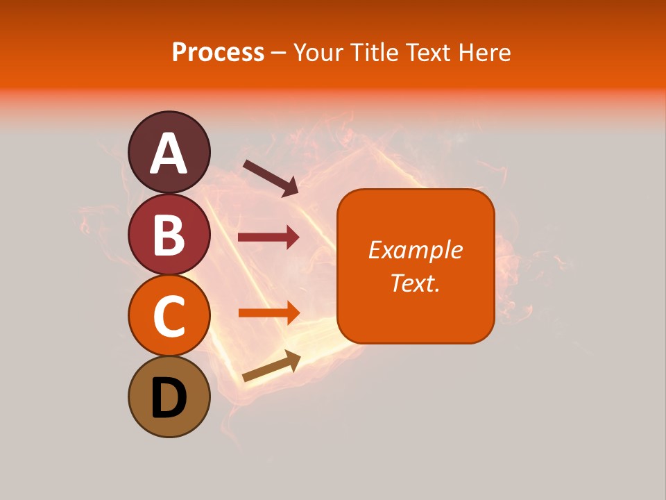 Knowledge Flame Icon PowerPoint Template