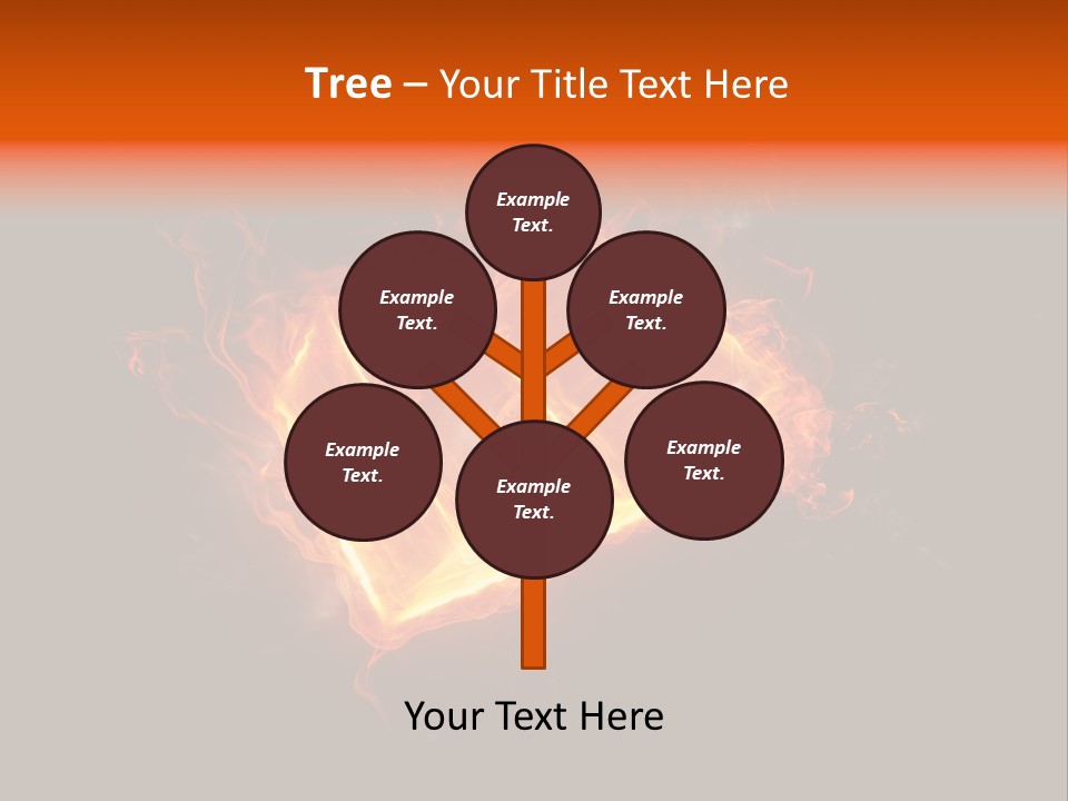 Knowledge Flame Icon PowerPoint Template