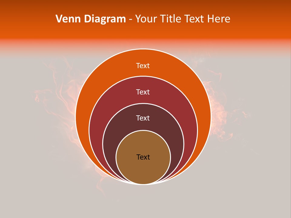 Knowledge Flame Icon PowerPoint Template