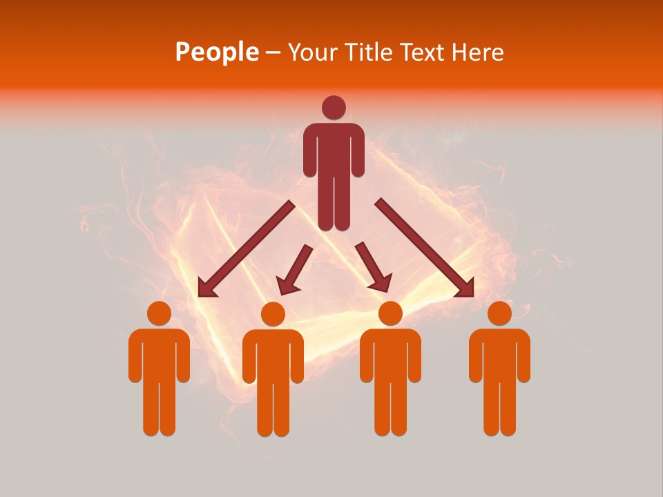 Knowledge Flame Icon PowerPoint Template