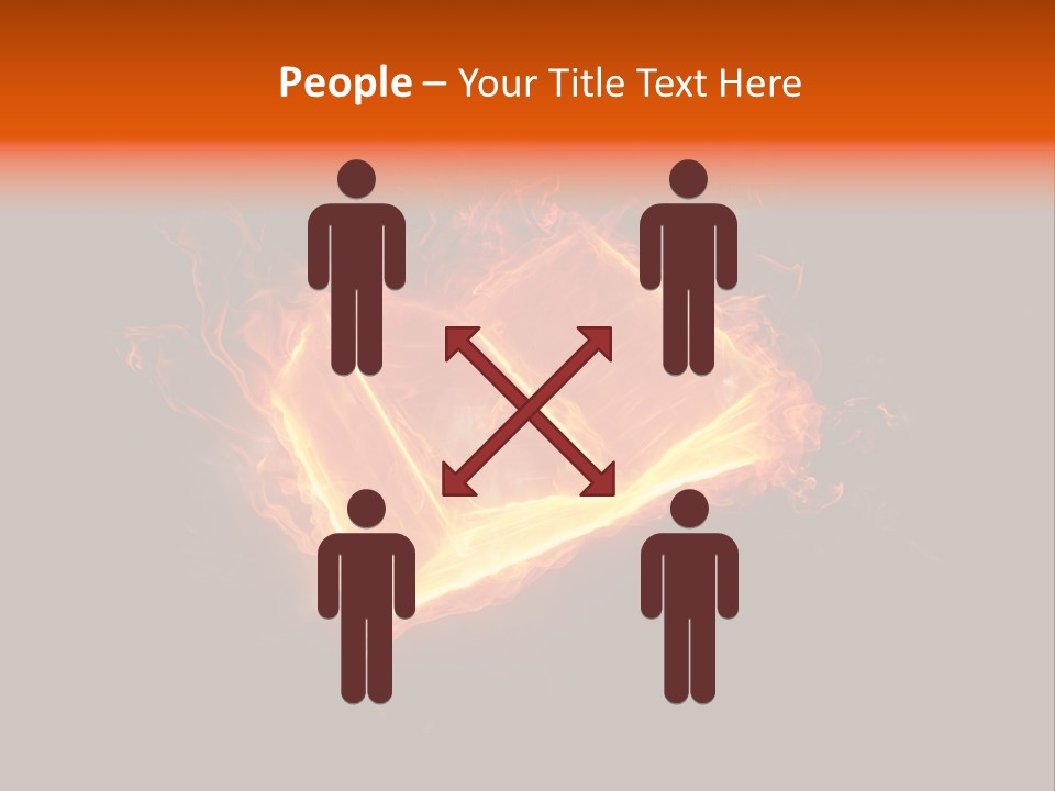 Knowledge Flame Icon PowerPoint Template