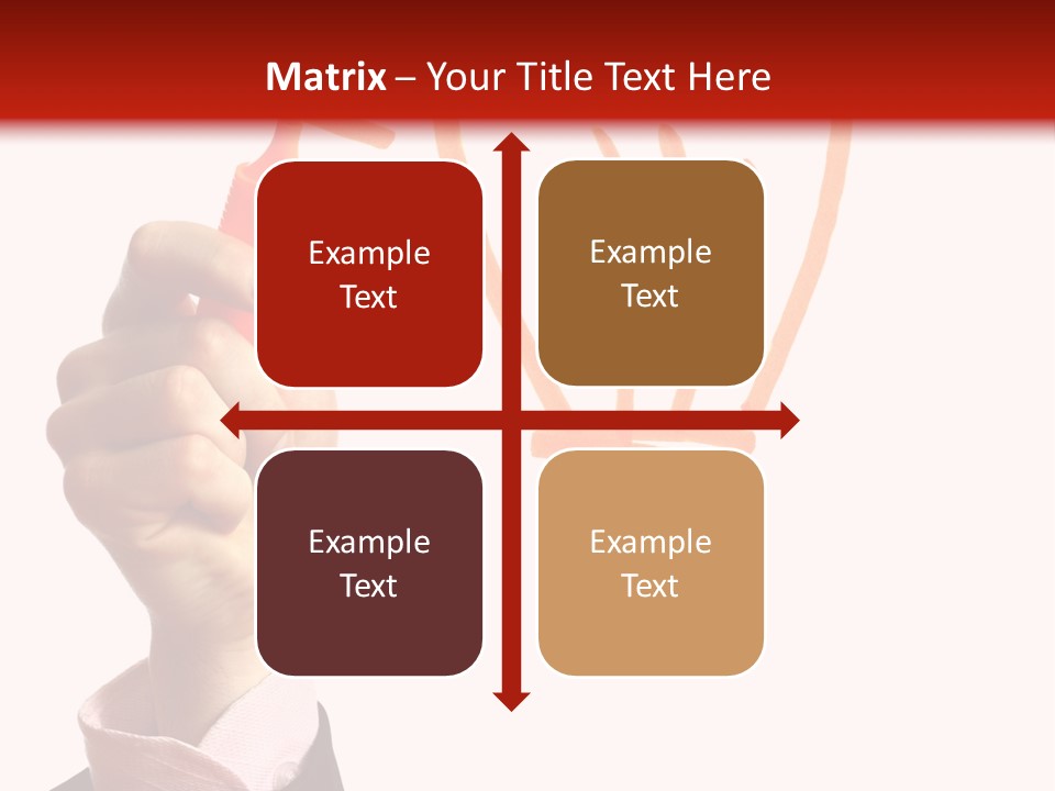 Hand Marker Energy PowerPoint Template