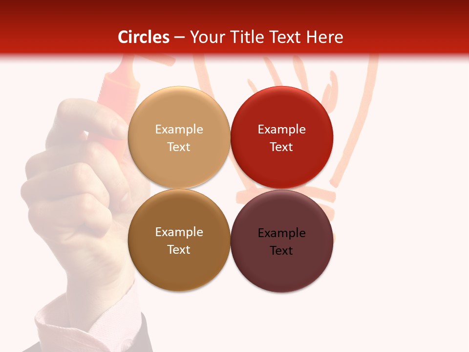 Hand Marker Energy PowerPoint Template