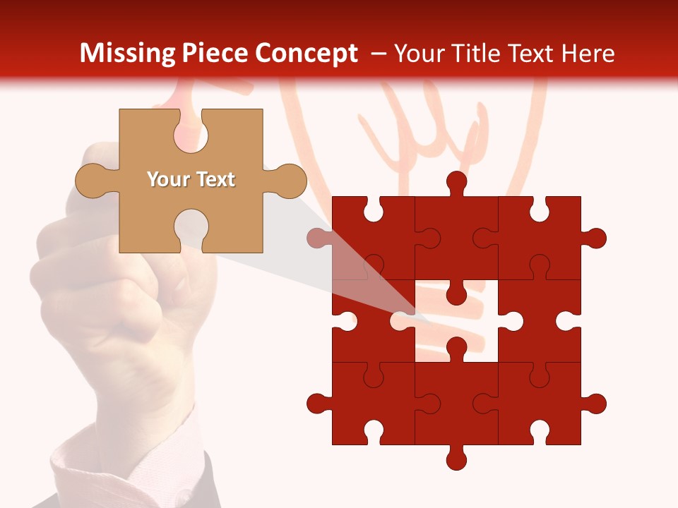 Hand Marker Energy PowerPoint Template