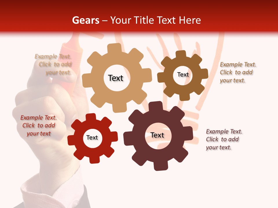 Hand Marker Energy PowerPoint Template