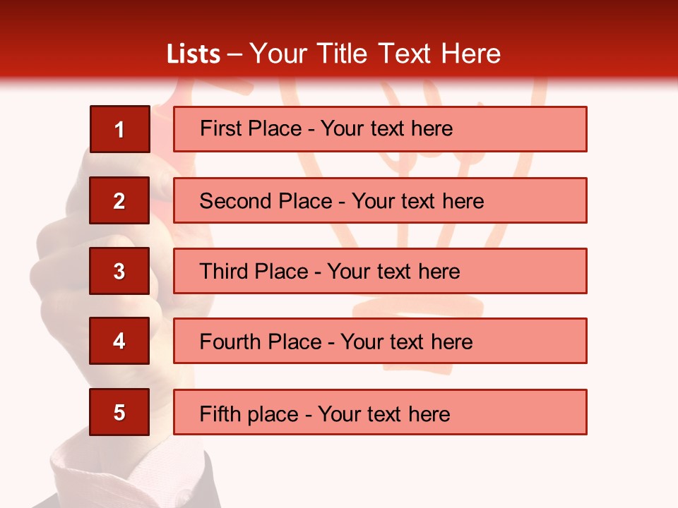 Hand Marker Energy PowerPoint Template