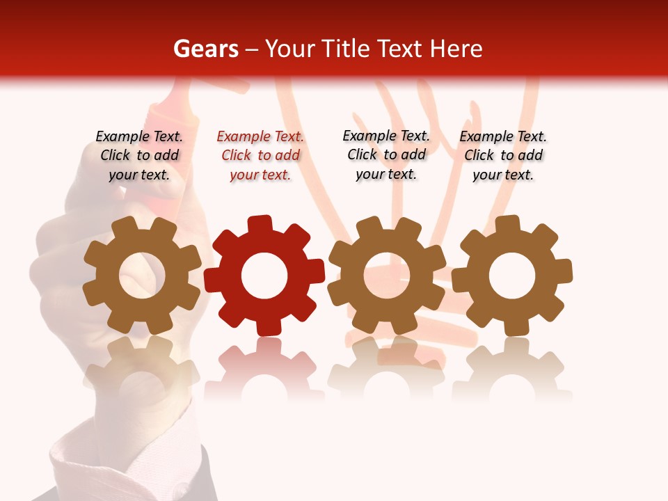 Hand Marker Energy PowerPoint Template