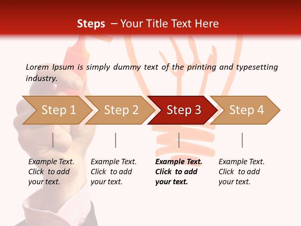 Hand Marker Energy PowerPoint Template